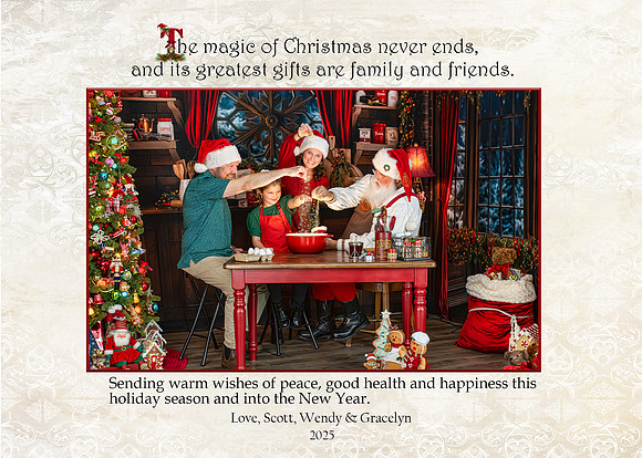 Christmas Card Back