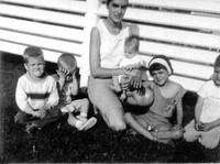 1966 Compton Kids Billy Ronnie Teresa Johnny Mom holding Anna-copy