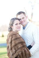 Outdoor winter engagement pictures by Teresa Arthur Photography