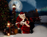 Siler & Alexander with Santa