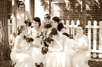 bride with bridesmaids picture by teresa arthur photography
