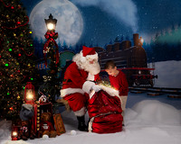 Colin with Santa
