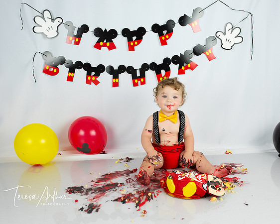 CAKE SMASH PHOTO SESSIONS BY TERESA ARTHUR PHOTOGRAPHY IN NORTHERN VIRGINIA