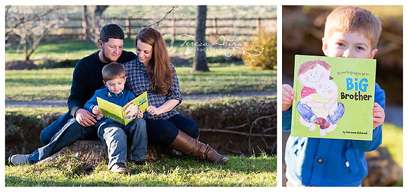outdoor maternity family session
