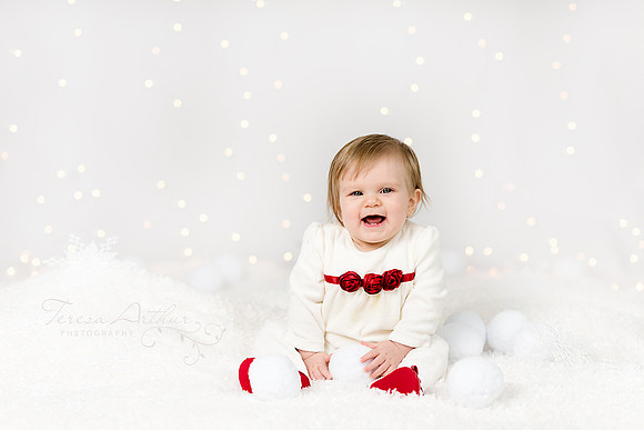 Six Month Baby Christmas Photo
