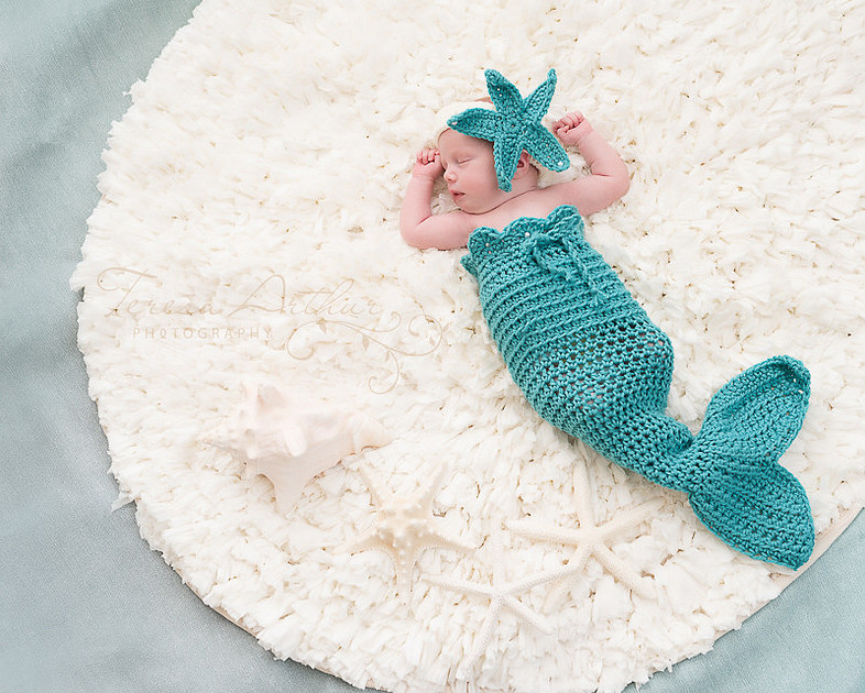 NEWBORN GIRL MERMAID