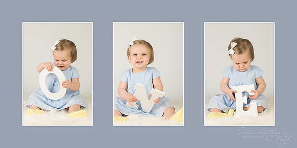 one year baby portraits by Teresa Arthur Photography