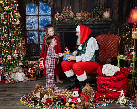 FUN EXPERIENCE SANTA PHOTO SESSIONS IN WARRENTON VIRGINIA BY TERESA ARTHUR PHOTOGRAPHY