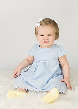 cute one year baby portraits