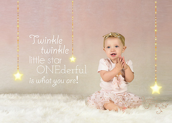 twinkle twinkle little star one year birthday photo session