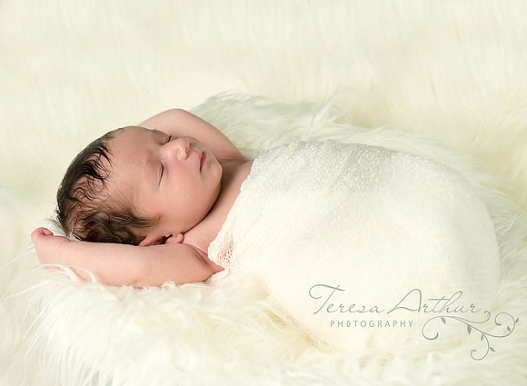 newborn boy portrait by teresa arthur photography