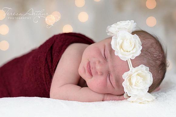 newborn christmas portrait by teresa arthur photography warrenton va