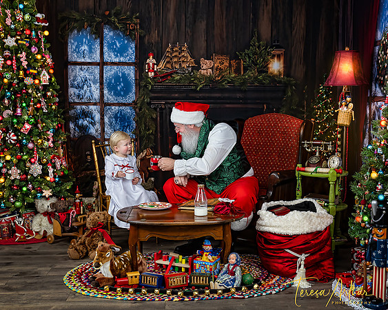 SANTA EXPERIENCE PHOTO SESSIONS IN NORTHERN VIRGINIA BY TERESA ARTHUR PHOTOGRAPHY