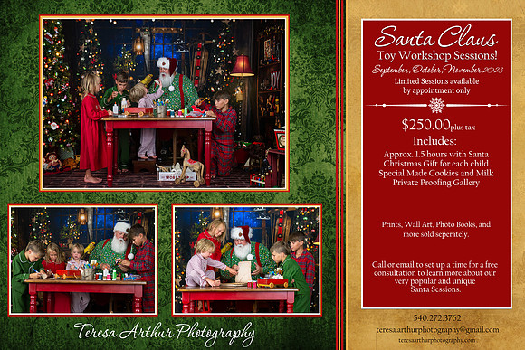 NORTHERN VIRGINIA SANTA PHOTOS 2023 by Teresa Arthur Photography