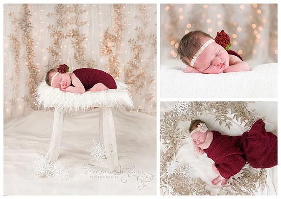 christmas newborn portraits in northern virginia