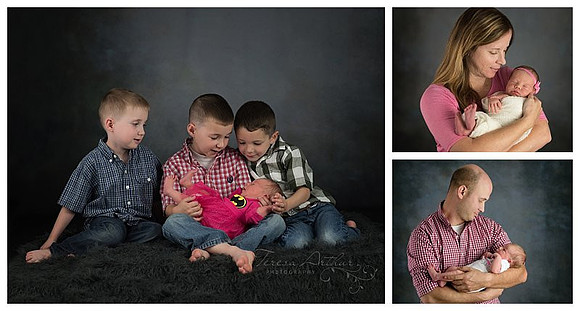 newborn and family