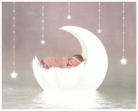 Newborn in Moon Prop-WARRENTON VA NEWBORN PHOTOGRAPHER TERESA ARTHUR