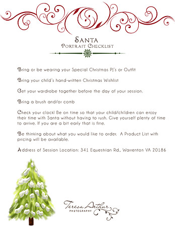 Santa Photo Tip Sheet