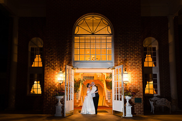 Night wedding photography at Fauquier Springs Country Club in Warrenton Virginia by Teresa Arthur
