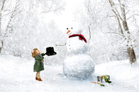 Winter Snowman Portraits - Northern Virginia by Teresa Arthur Photography