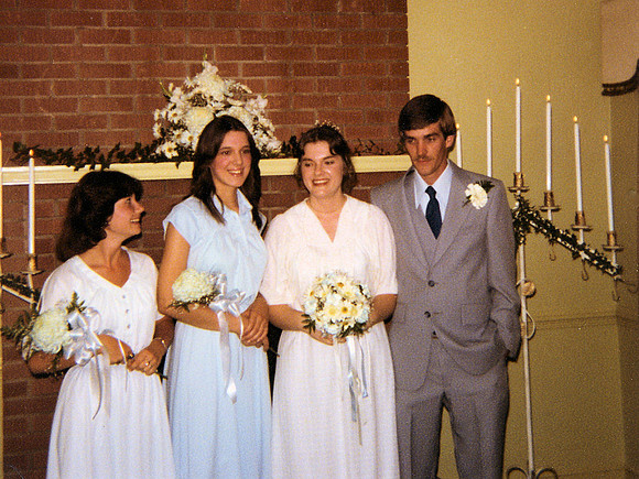 Debbie and Bob Taylor Wedding at Uncle Joe Raynor's Home-1970s