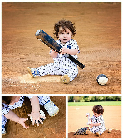 one year boy baseball photos