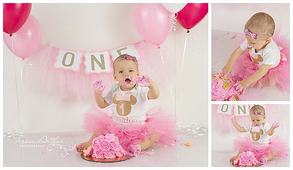 Northern Virginia Baby Cake Smash Photograher-Teresa Arthur Photography