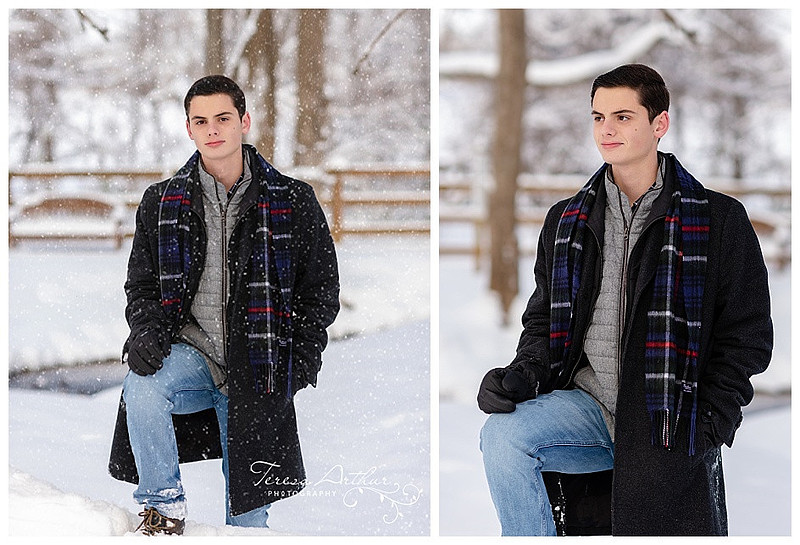 outdoor snow session in warrenton va by teresa arthur photography