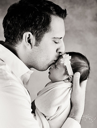 Father and baby portraits by teresa arthur photography