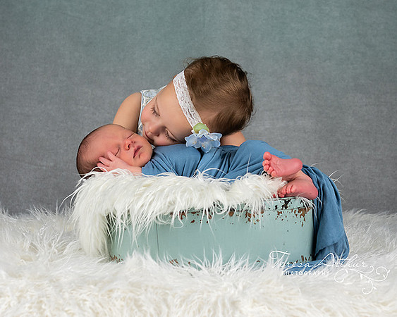 sibling newborn portraits by teresa arthur photography in warrenton virginia