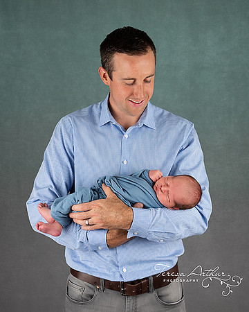 father and son newborn portraits by teresa arthur photography in nova