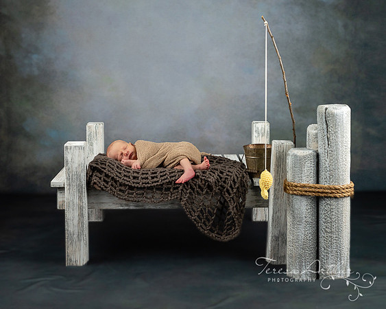 nautical theme newborn portrait by teresa arthur photography in warrenton va