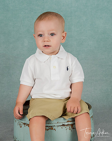one year baby portrait photographer teresa arthur
