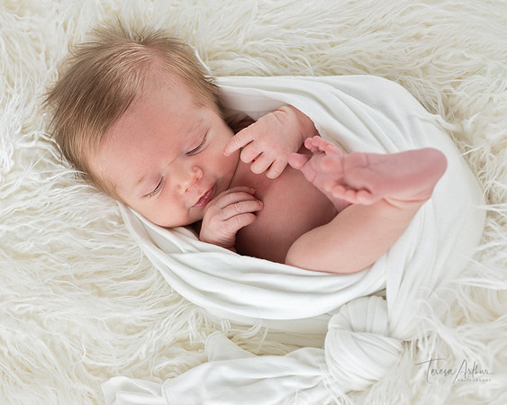 simple newborn portraits by teresa arthur photography