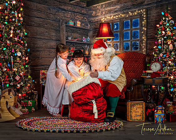 Santa portraits with kids in fauquier county va