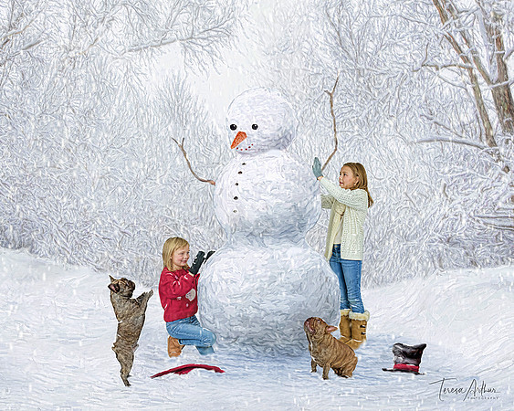 Allen Family-Girls Buiding Snowman-2024-CROPPED