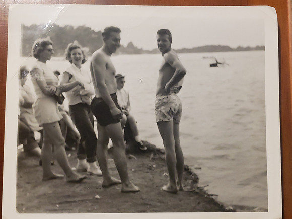 John R. Compton-1950s-Teen Years-Dad on far right