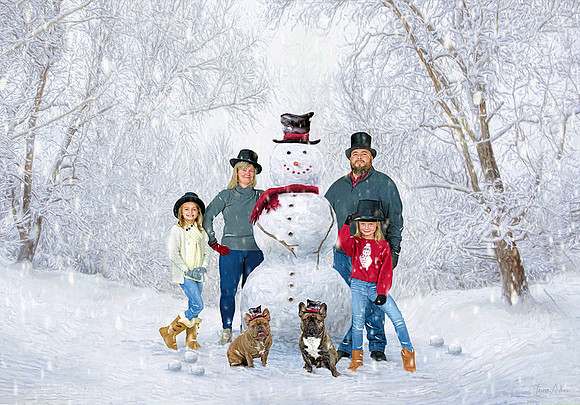 Allen Family-Snowman Session-2024