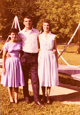 mom & uncle joe, aunt frances in michigan 1958
