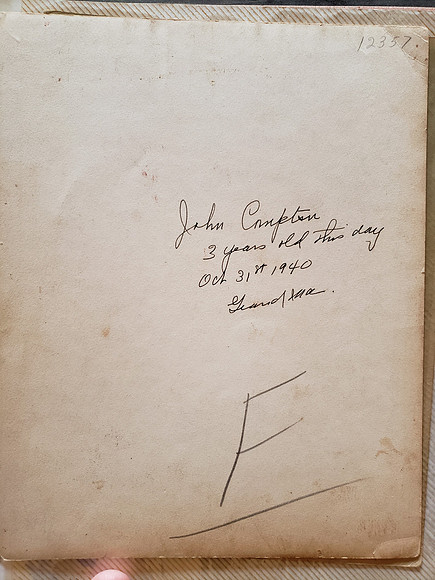 John R. Compton-1940 3 years-October 31st--PHOTO BACK