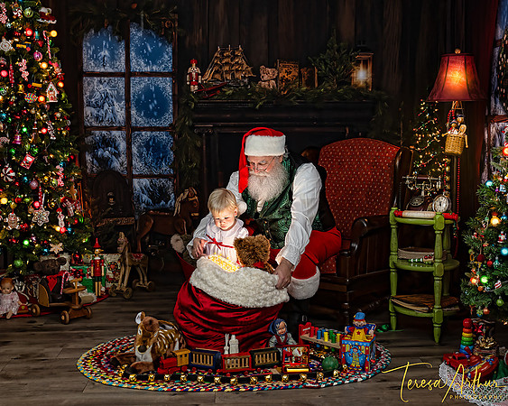 BEAUTIFUL SANTA PHOTO SESSIONS BY TERESA ARTHUR PHOTOGRAPHY WARRENTON VIRGINIA AND NOVA