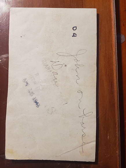 John R. Compton-1943-approx 6 years old--back of photo