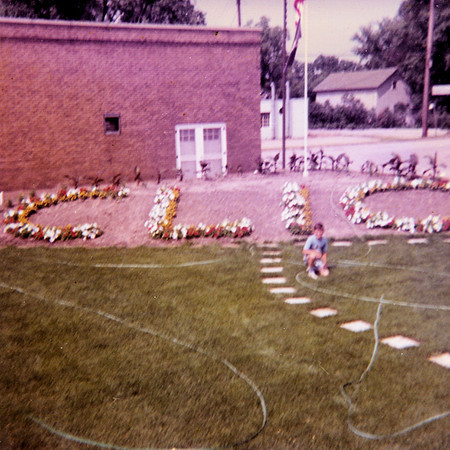 Johnny And Grandpa Bill's Flower Planting Work 1960s