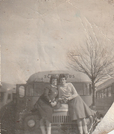 Minnie Raynor and friend 1957ish