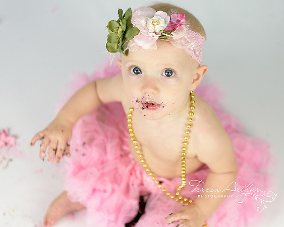 cake smash one year old girl pictures
