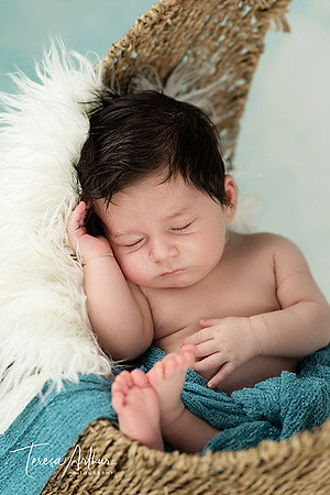 NEWBORN BOY PORTRAIT BY TERESA ARTHUR PHOTOGRAPHY IN WARRENTON VA SERVES THE NORTHERN VA AREA
