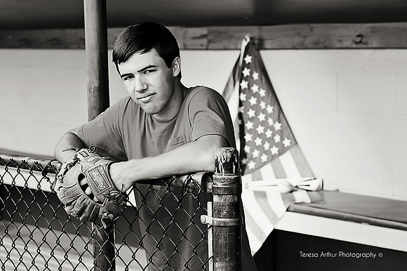 baseball player senior portraits