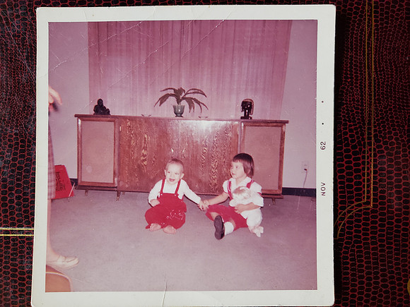 1962-Christmas-Johnny Teresa-stereo that dad built for him and mom