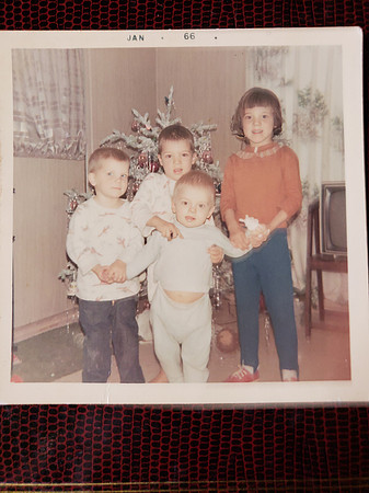 Christmas 1965-Billy-Johnny-Teresa-Ronnie