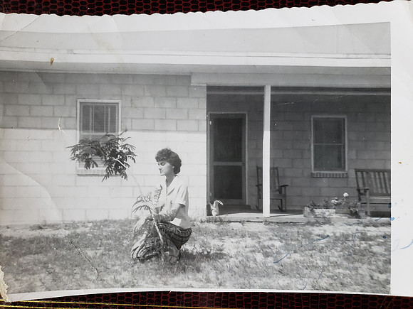 Minnie F Compton at Beach early 60s (2)